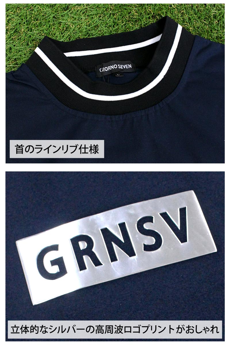 GIORNO SEVEN ジョルノセブン ゴルフウェア モックネックシャツ メンズ