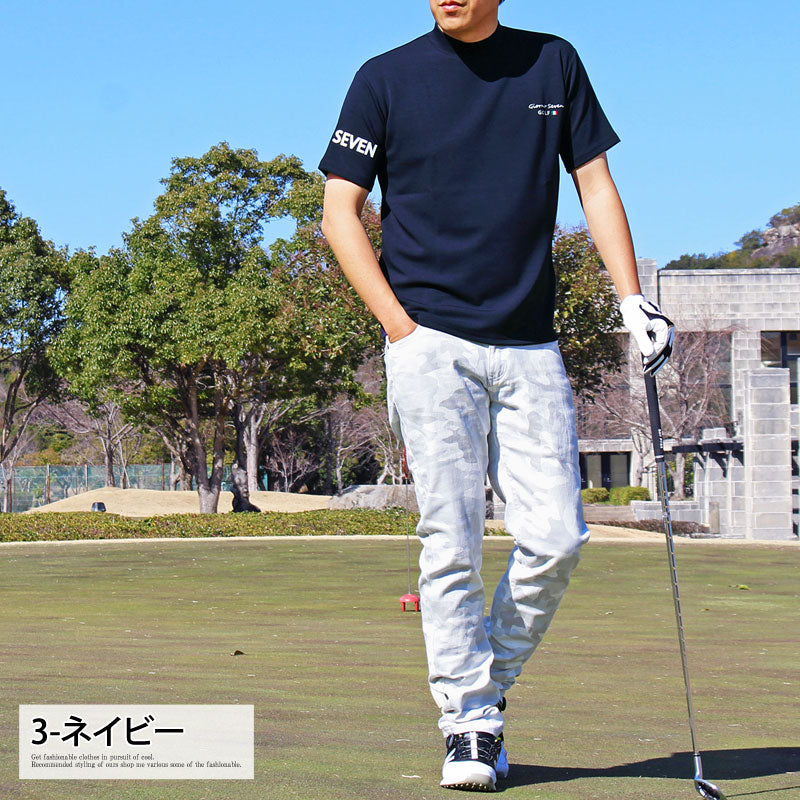 GIORNO SEVEN ジョルノセブン ゴルフウェア メンズ モックネック 接触