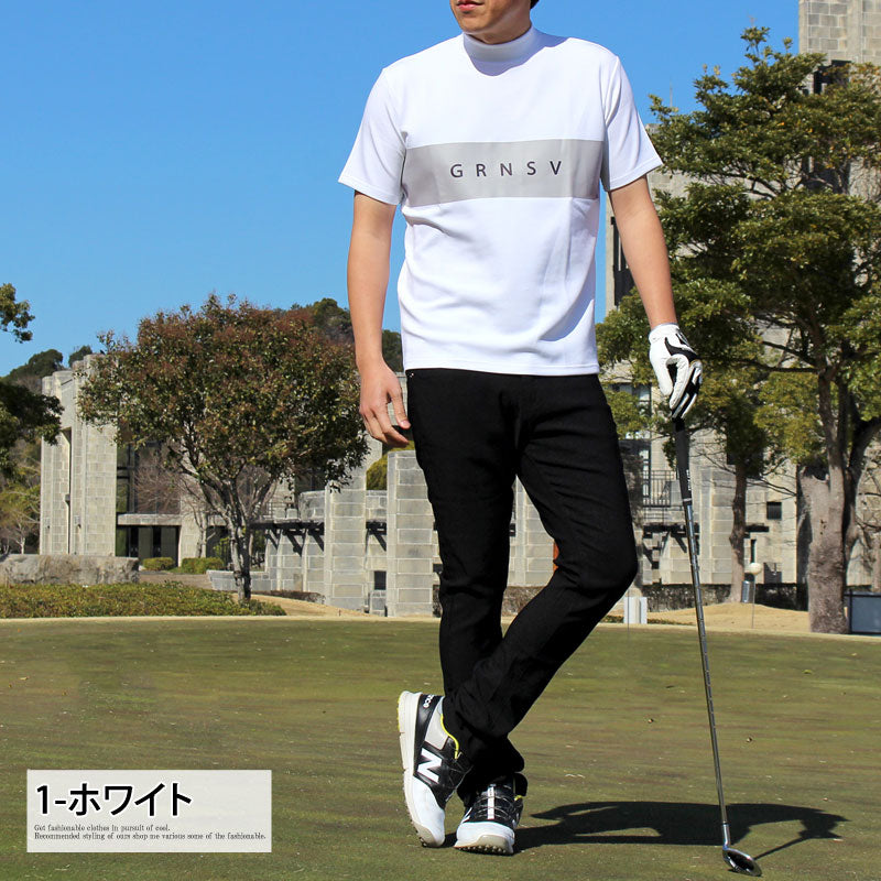 en Giorno アンジョルノ プリントモックネック半袖シャツ en Giorno アンジョルノ プリントモックネック半袖シャツ en