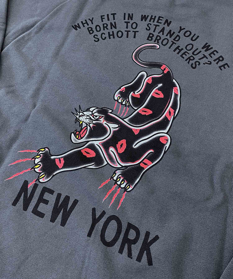 Schott ショット メンズ KISS PANTHER キスマークパンサークルーネック