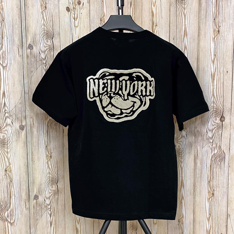 Schott ショット CHENILLE BULLDOG 半袖 Tシャツ クルーネック