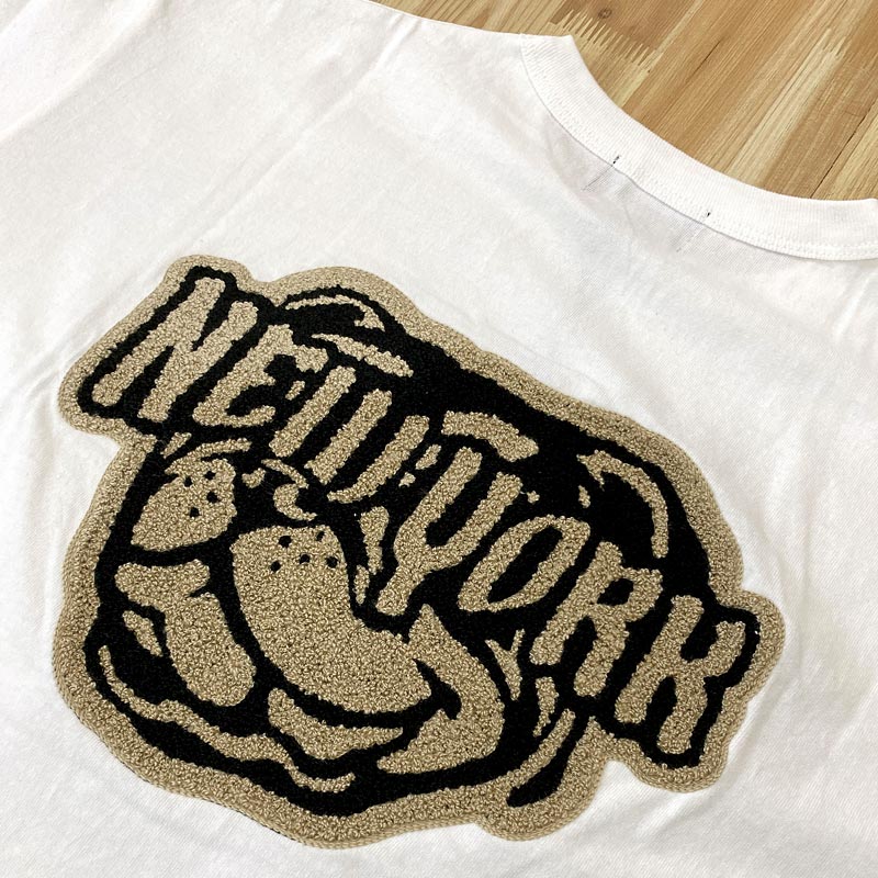 Schott ショット CHENILLE BULLDOG 半袖 Tシャツ クルーネック