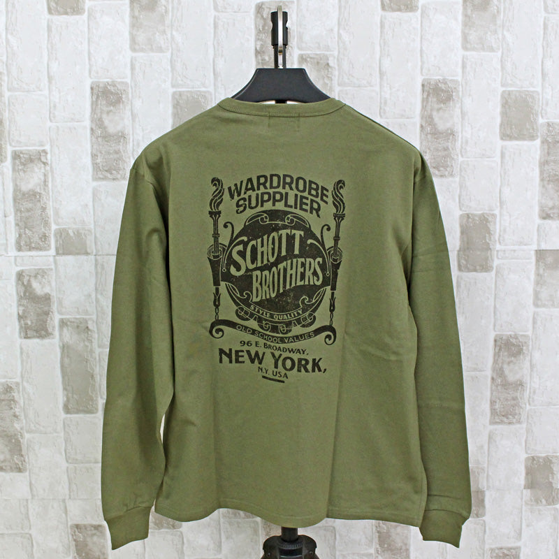 Schott ショット HENLEY LS T-SHIRT WARDROBE SUPPLIER ヘンリー
