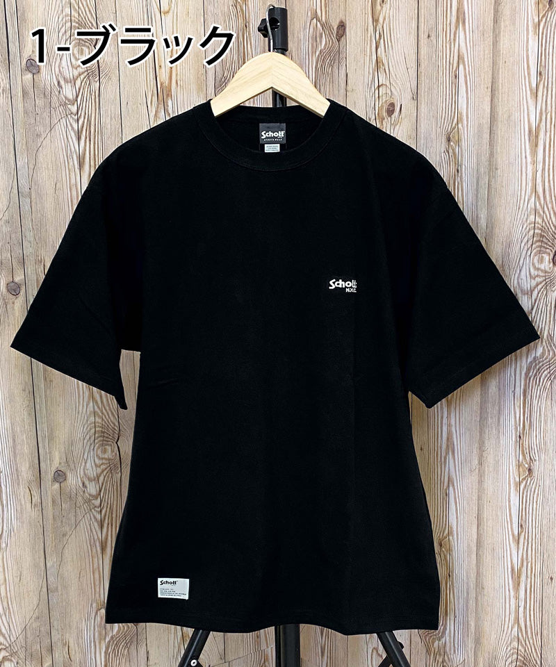 Schott ブラック 半袖シャツ Schott ショット ARCHIVE TAG 半袖 T
