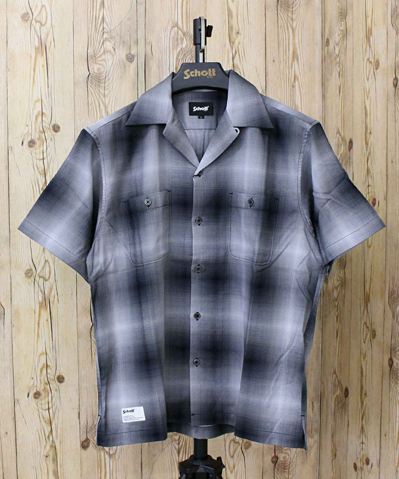 Schott ショット OMBRE SS SHIRT 782-5123013 オンブレ 半袖 チェック