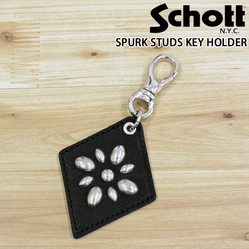 Schott SPURK STUDS KEY HOLDER スパークスタッズ キーホルダー Schott｜SPURK STUDS KEY HOLDER/スパークスタッズ キーホルダー
