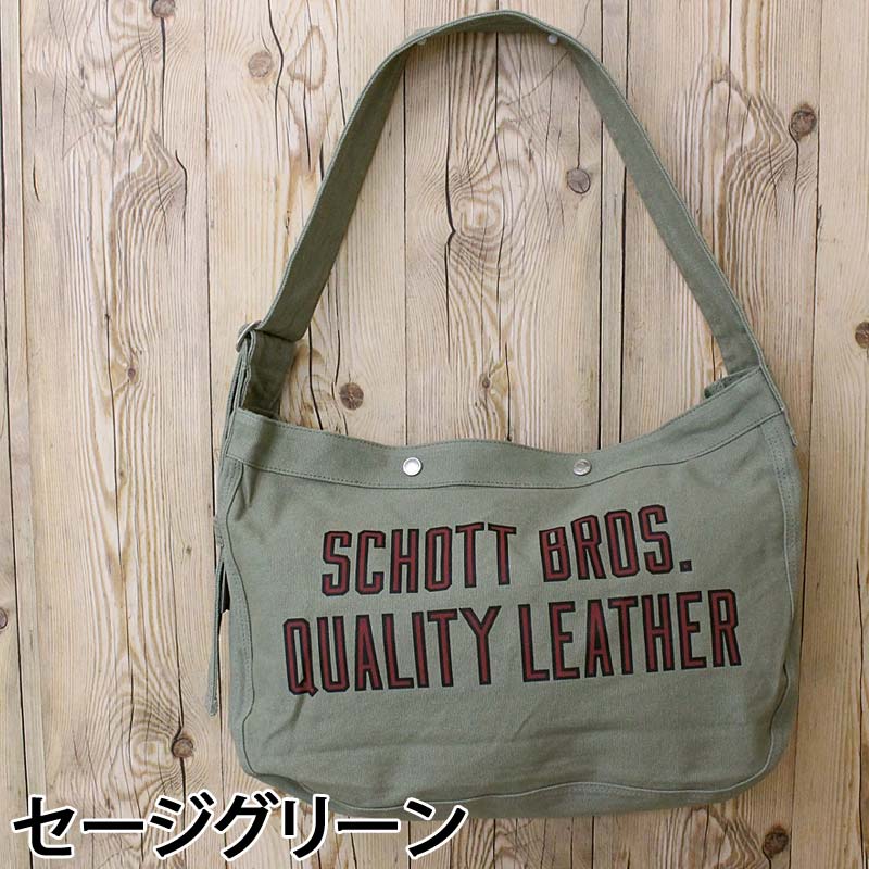 Schott ショット ロゴプリント NEWSPAPER BAG ニュースペーパーバッグ