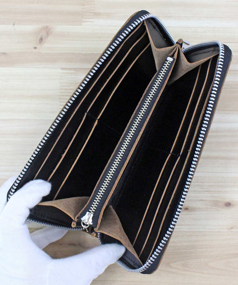 Schott ショット ONE STAR ZIP WALLET 本革長財布 ワンスター ジップ