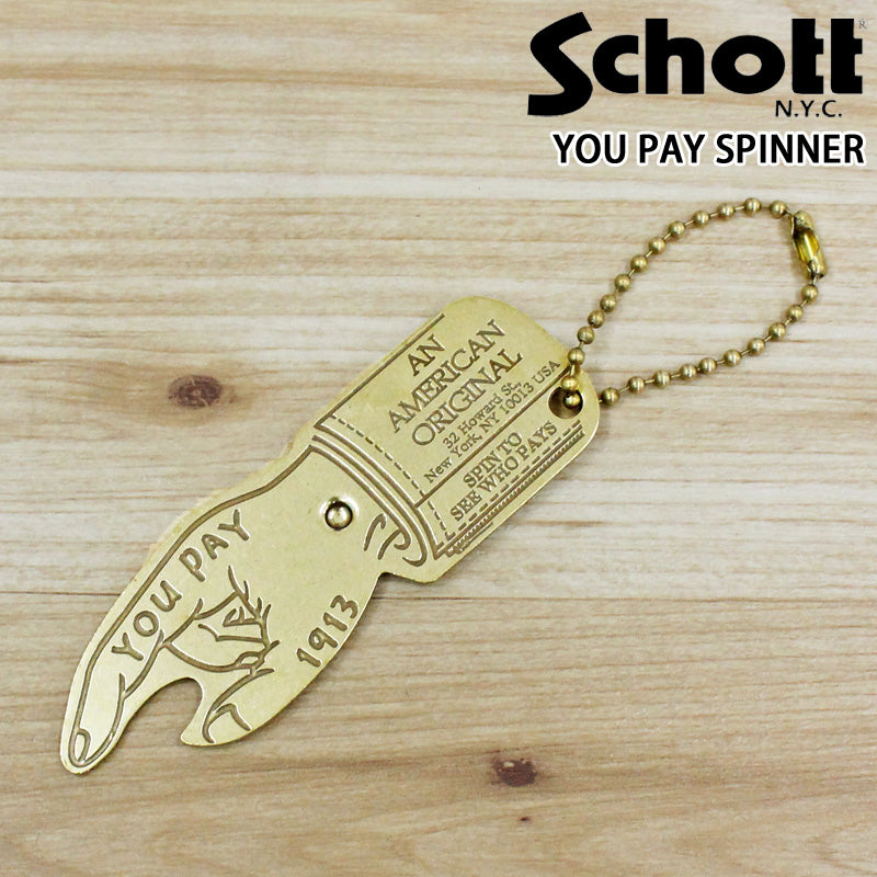 Schott ショット YOU PAY SPINNER ユーペイ スピナー キーホルダー