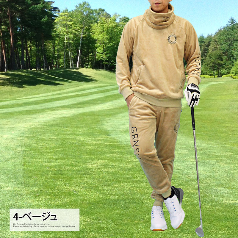 3点セット　ゴールドゴルフロッカーズ名古屋限定 ゴルフシャツセットアップ GIORNO SEVEN ジョルノセブン ゴルフウェア メンズ 上下セットアップ 3