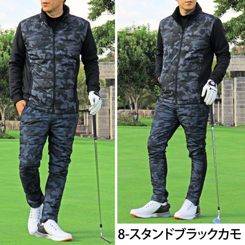 メンズゴルフブリーフィングダウンセットアップ