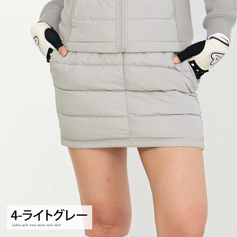 ゴルフスカート レディース ダウンスカート ゴルフウェア暖か裏起毛
