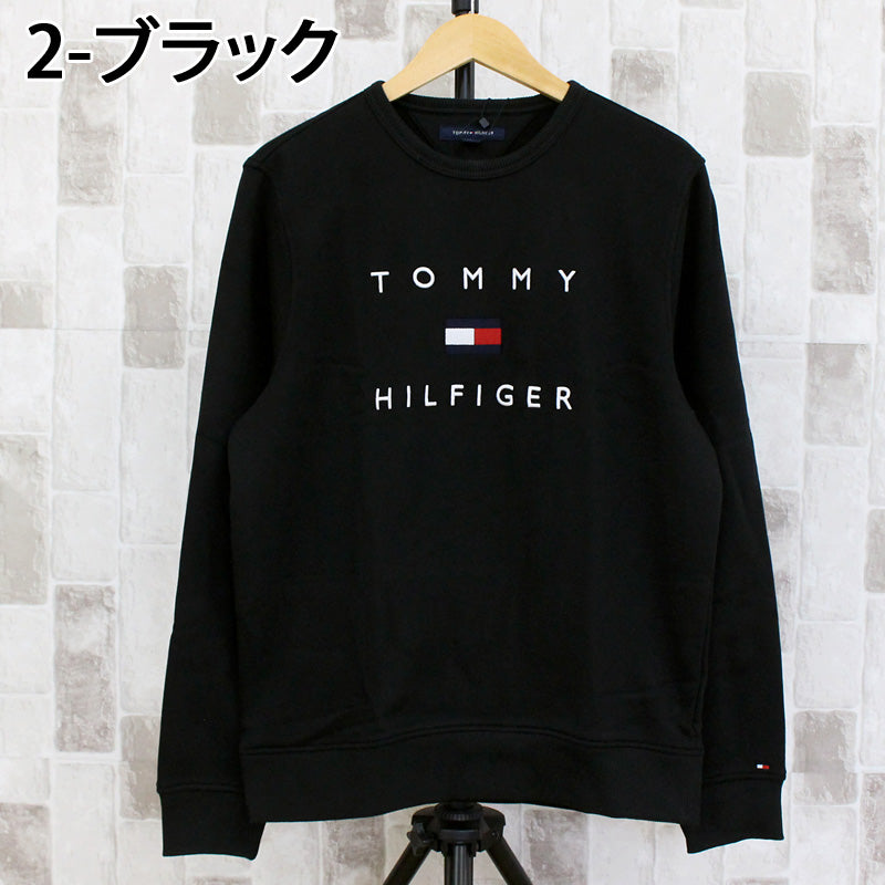 TOMMY HILFIGER トミー ヒルフィガー ベーシックロゴ刺繍 クルーネック 