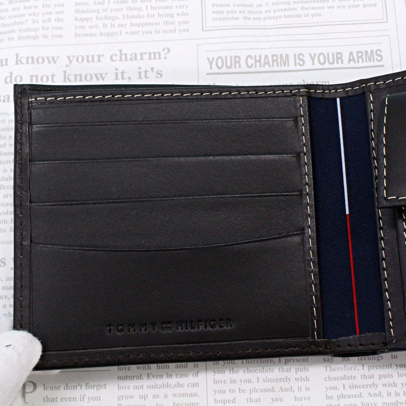 トミー ヒルフィガー ウェルズリー レザー2つ折り財布 TOMMY HILFIGER トミー ヒルフィガー ウェルズリー レザー2
