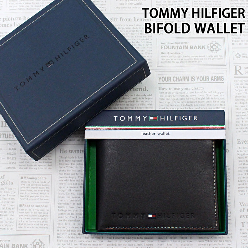 トミー ヒルフィガー ウェルズリー レザー2つ折り財布 TOMMY HILFIGER トミー ヒルフィガー ウェルズリー レザー2