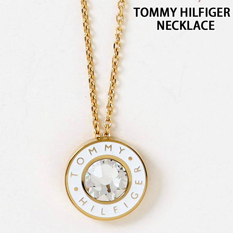 トミー ヒルフィガー ロゴクリスタルステンレスネックレス TOMMY HILFIGER トミー ヒルフィガー ロゴクリスタルステンレス