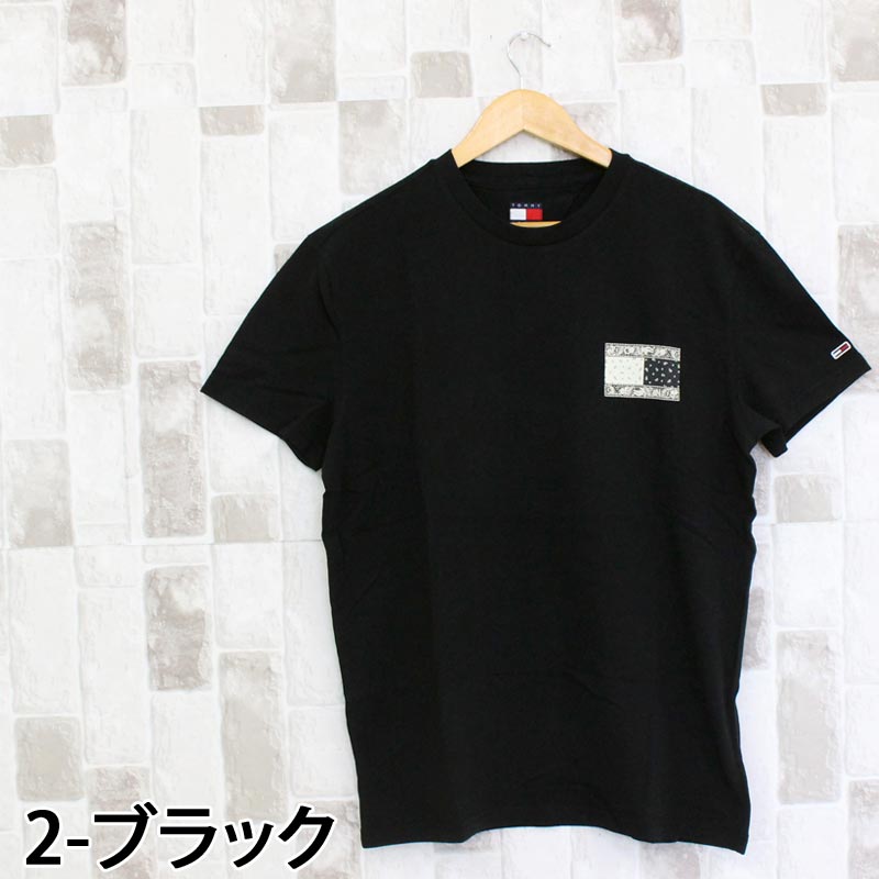 トミー ヒルフィガー ペイズリーフラッグバックプリントTシャツ TOMMY HILFIGER トミー ヒルフィガー TJM ペイズリーフラッグ