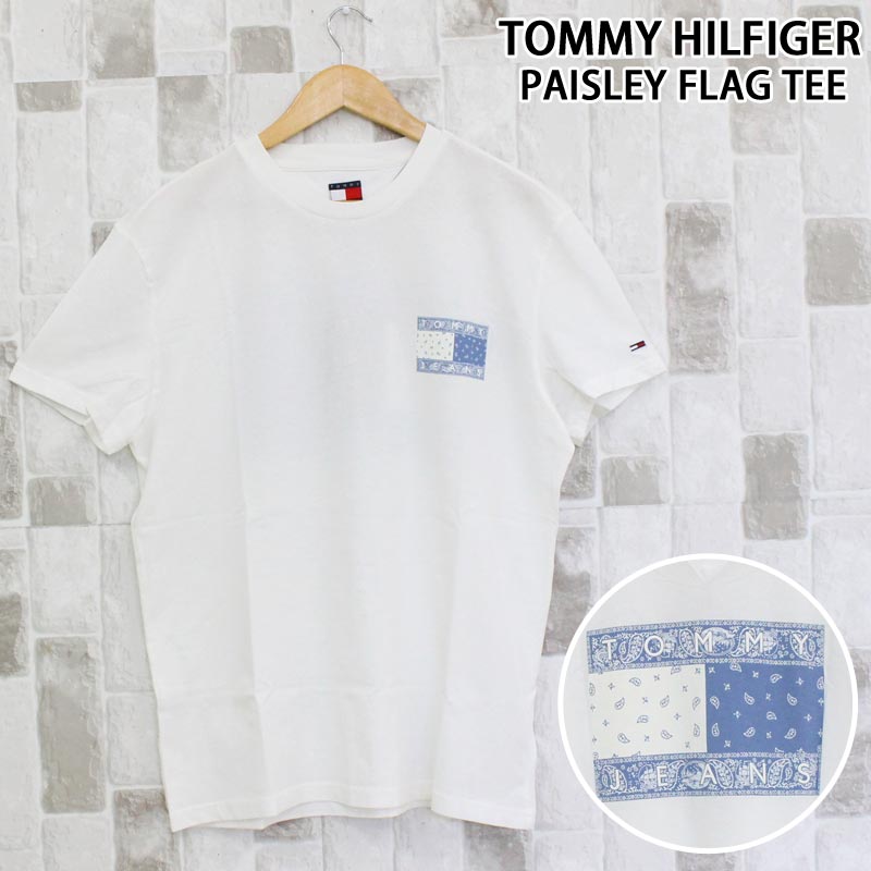 トミー ヒルフィガー ペイズリーフラッグバックプリントTシャツ TOMMY HILFIGER トミー ヒルフィガー TJM ペイズリーフラッグ