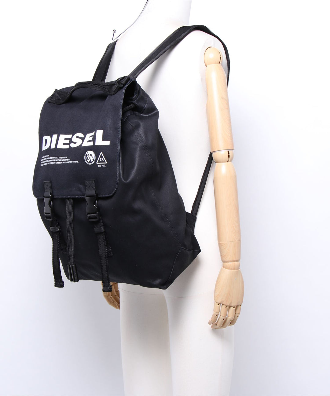 DIESEL ディーゼル バックパック ロゴ コーティング デニム