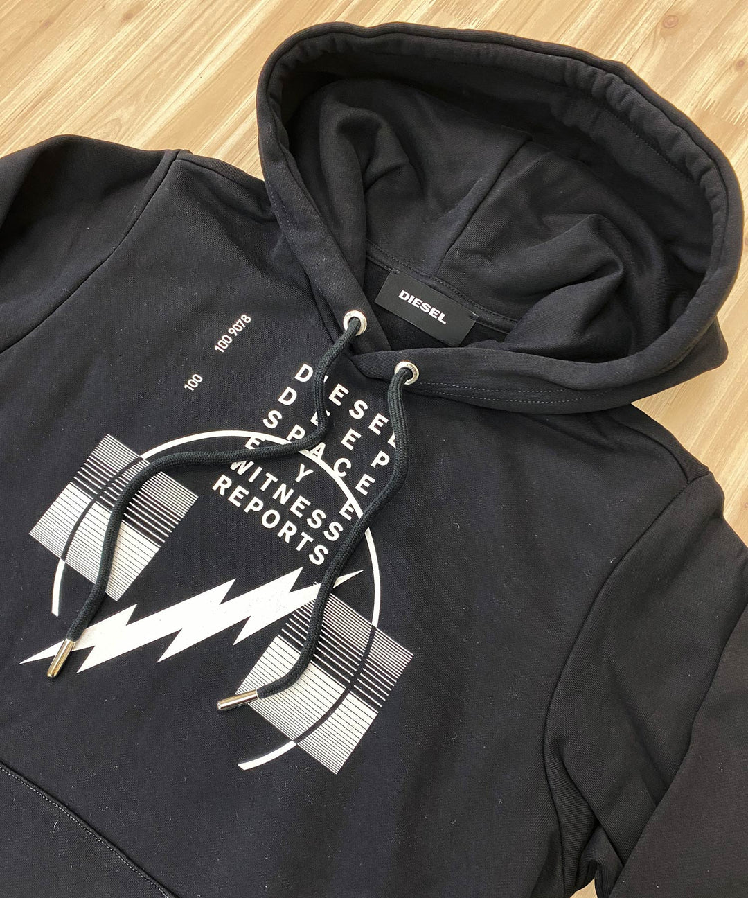 DIESEL ディーゼル Wロゴ プリント スウェット プルオーバー