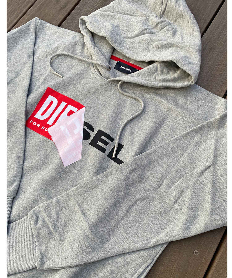 DIESEL ディーゼル Wロゴ スウェット パーカー プルオーバー – TopIsm