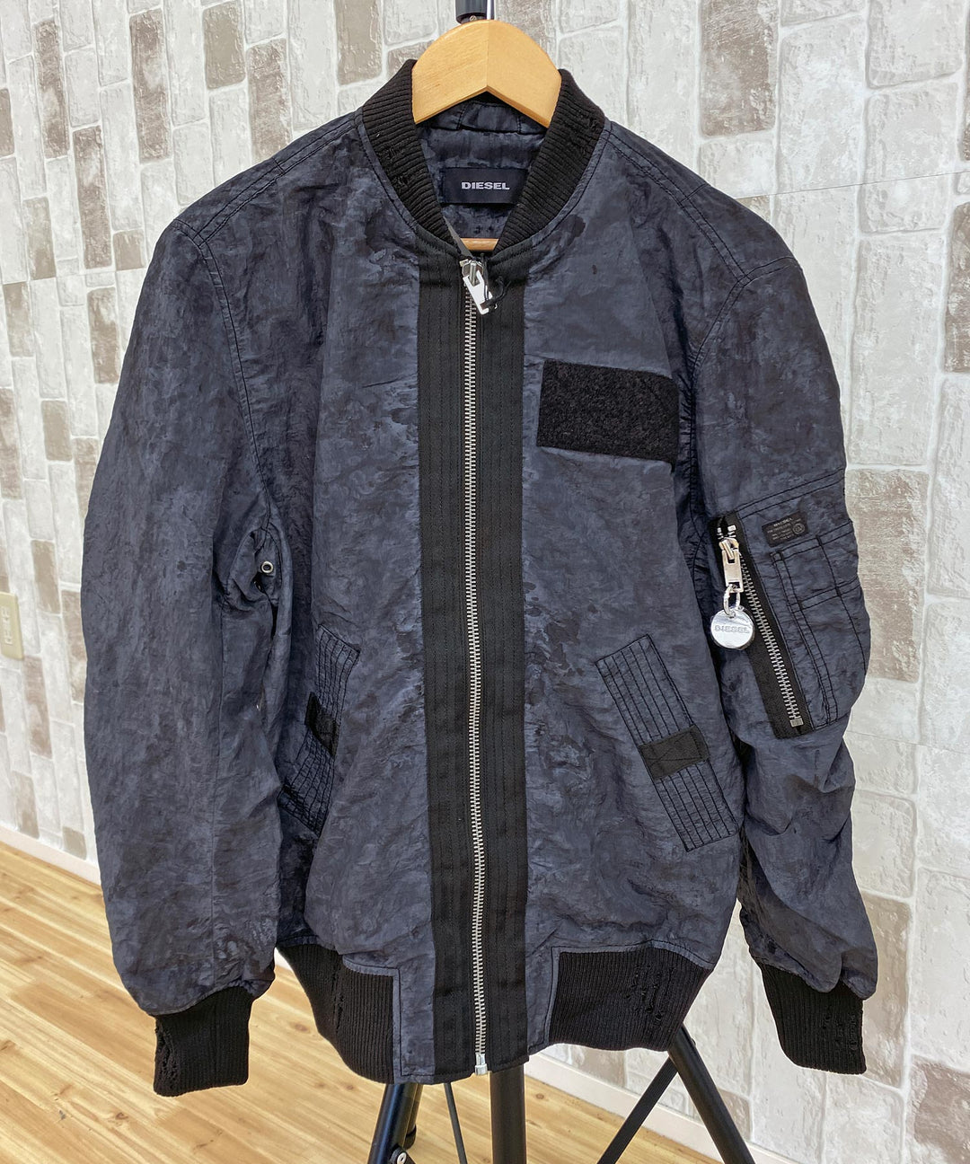 DIESEL ディーゼル ビンテージナイロンファブリック MA-1 ボンバージャケット – TopIsm