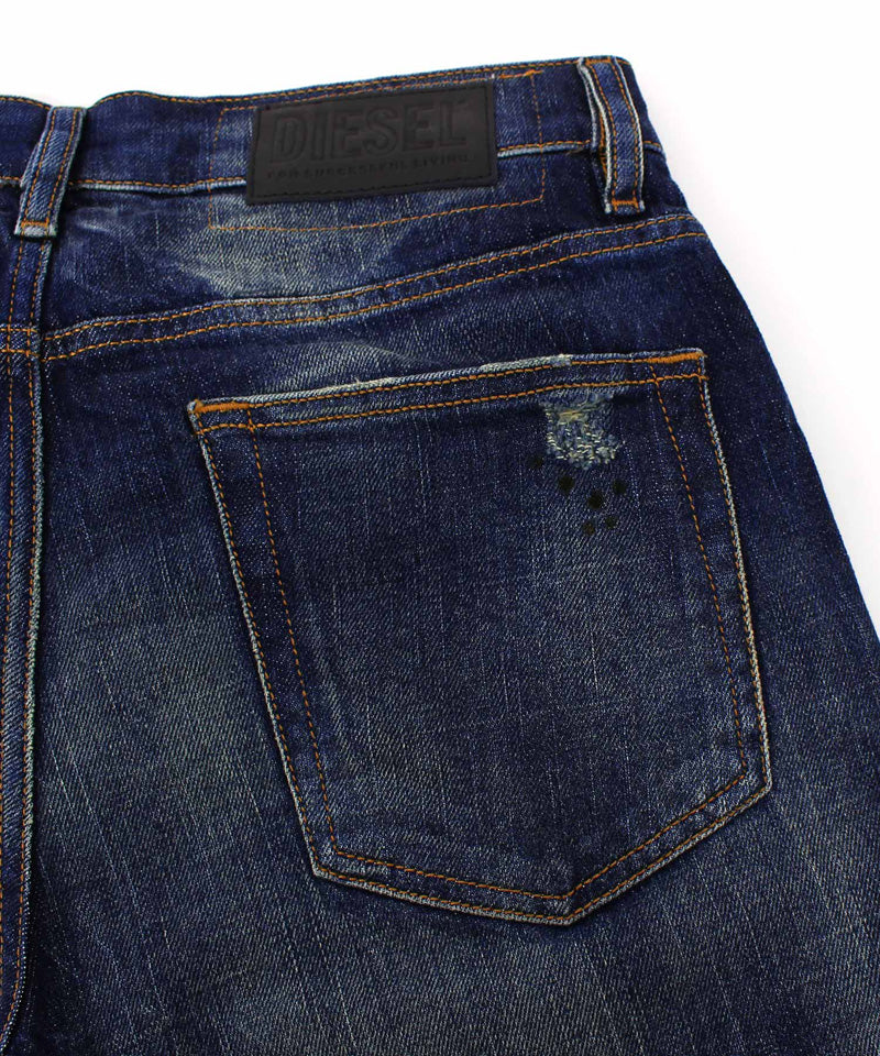 DIESEL ディーゼル テーパード スキニー ダメージ デニムパンツ