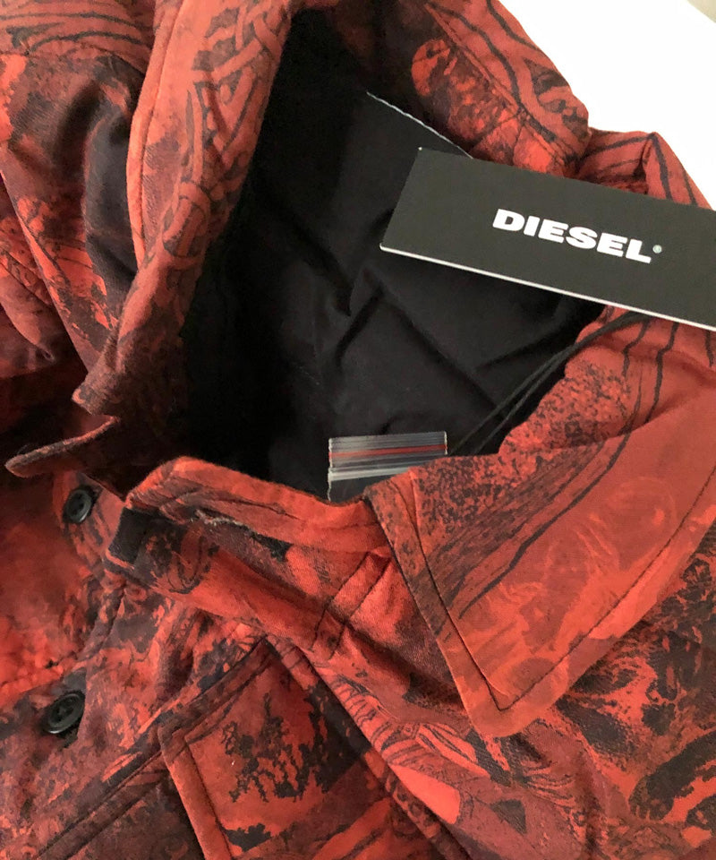 DIESEL ディーゼル グラフィックカモ パディング シャツ