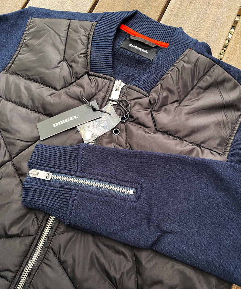DIESEL ディーゼル スウェット 裏フリース ボンバージャケット S-KINGS 