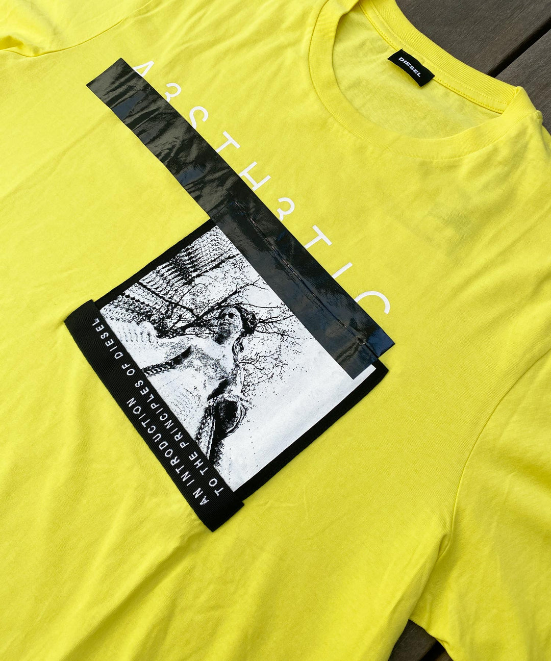 DIESEL Tシャツ トップス ロゴ ディーゼル フォト 写真 DIESEL ディーゼル フォトロゴプリント クルーネック 半袖T