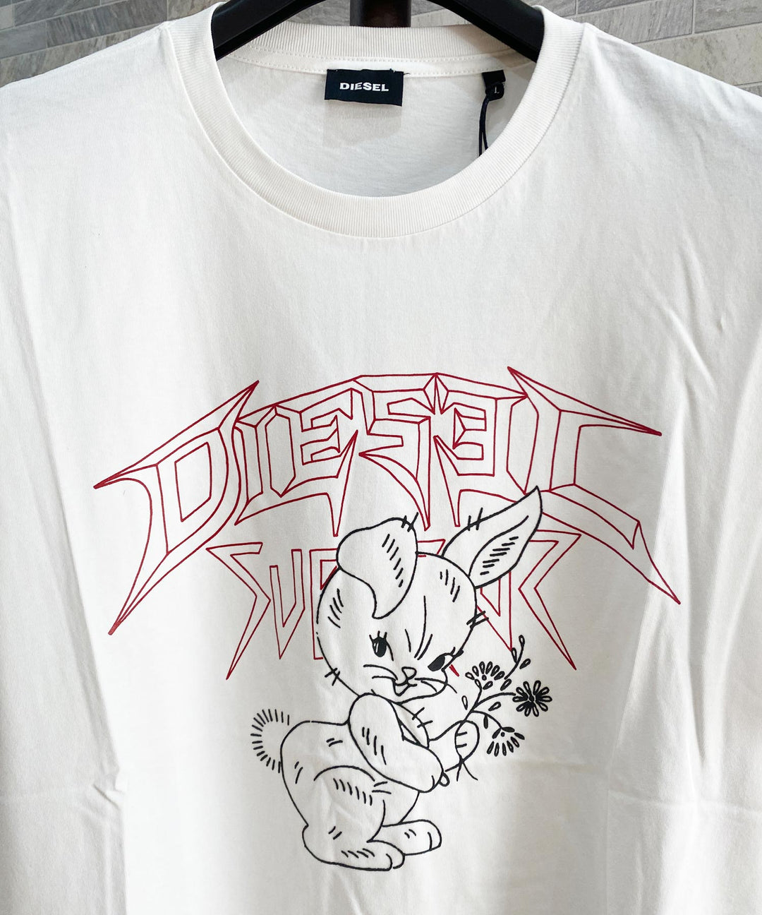 DIESEL ディーゼル アニマルキャラ プリント クルーネック 半袖T