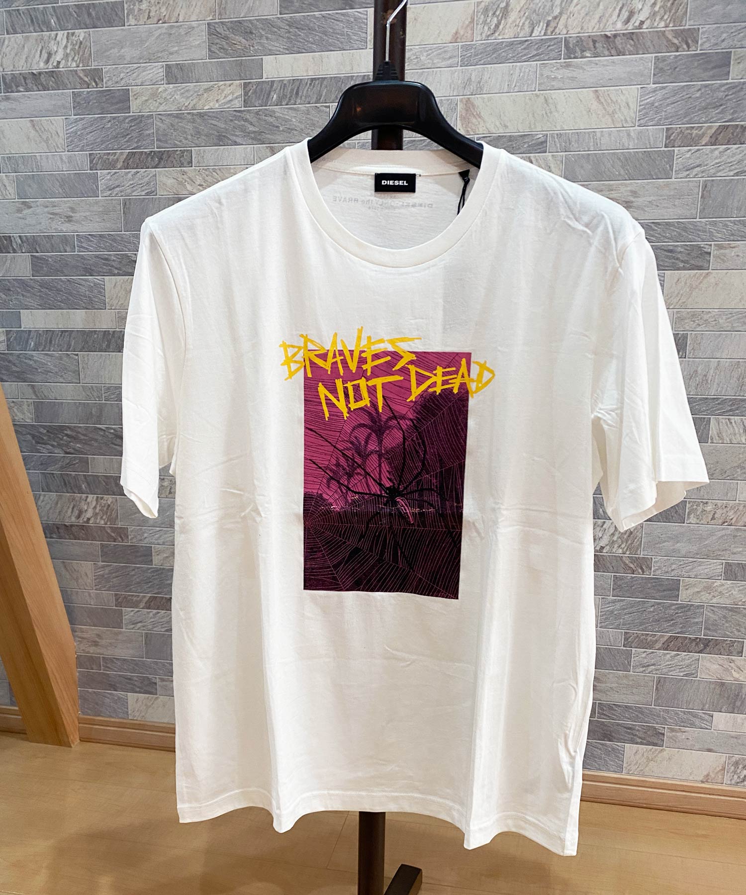 DIESEL ディーゼル ストリート ロゴプリント クルーネック 半袖Tシャツ T-JUST-XT – TopIsm