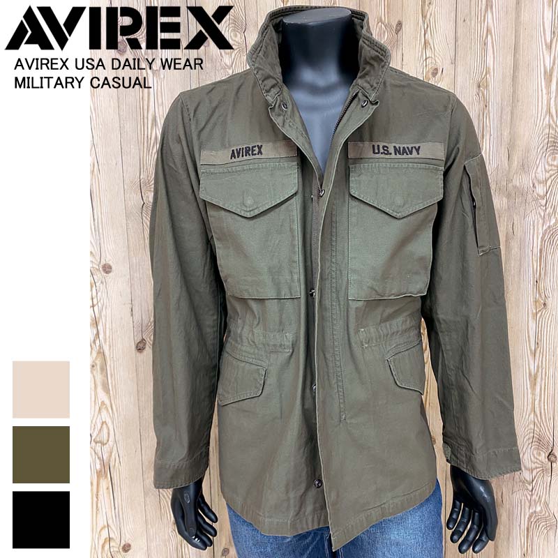 AVIREX アヴィレックス USN PATCH M-65 ミリタリージャケット メンズ