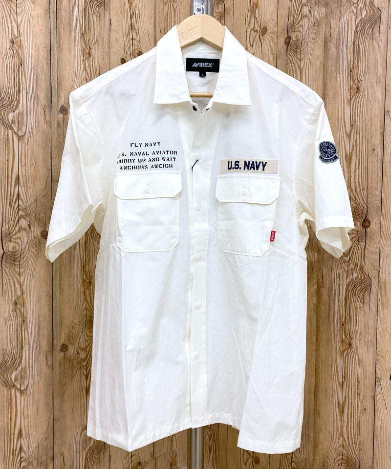 AVIREX アビレックス NAVAL WORK SHIRT 半袖 ワークシャツ – TopIsm