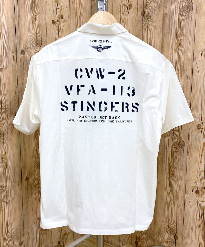 AVIREX アビレックス NAVAL WORK SHIRT 半袖 ワークシャツ – TopIsm