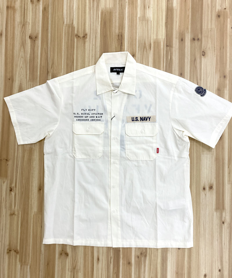 AVIREX アビレックス NAVAL WORK SHIRT 半袖 ワークシャツ – TopIsm