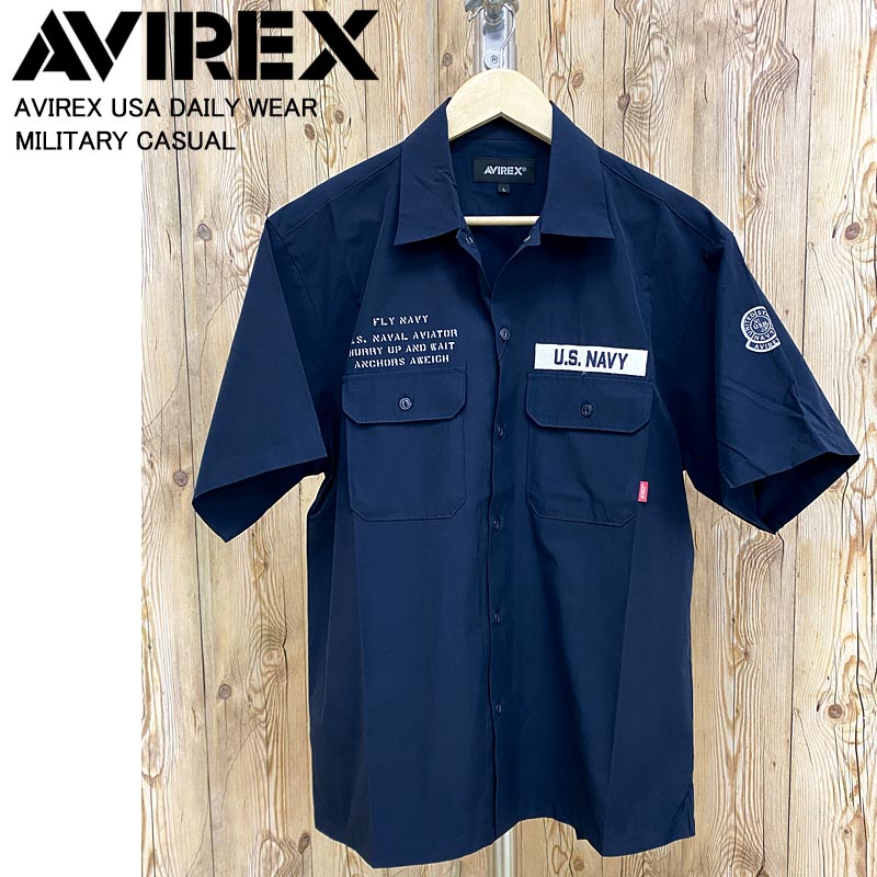 AVIREX アビレックス NAVAL WORK SHIRT 半袖 ワークシャツ – TopIsm