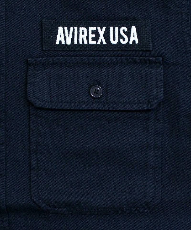 AVIREX アヴィレックス 半袖 ファティーグ カーキシャツ