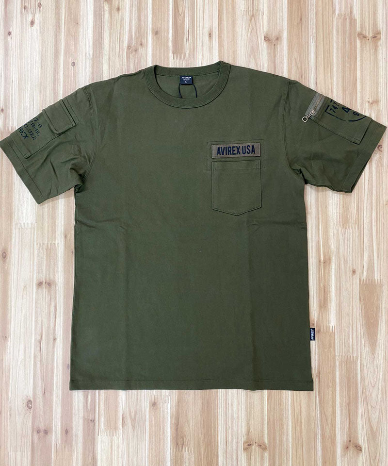 AVIREX アヴィレックス 半袖 ファティーグ Tシャツ 綿100