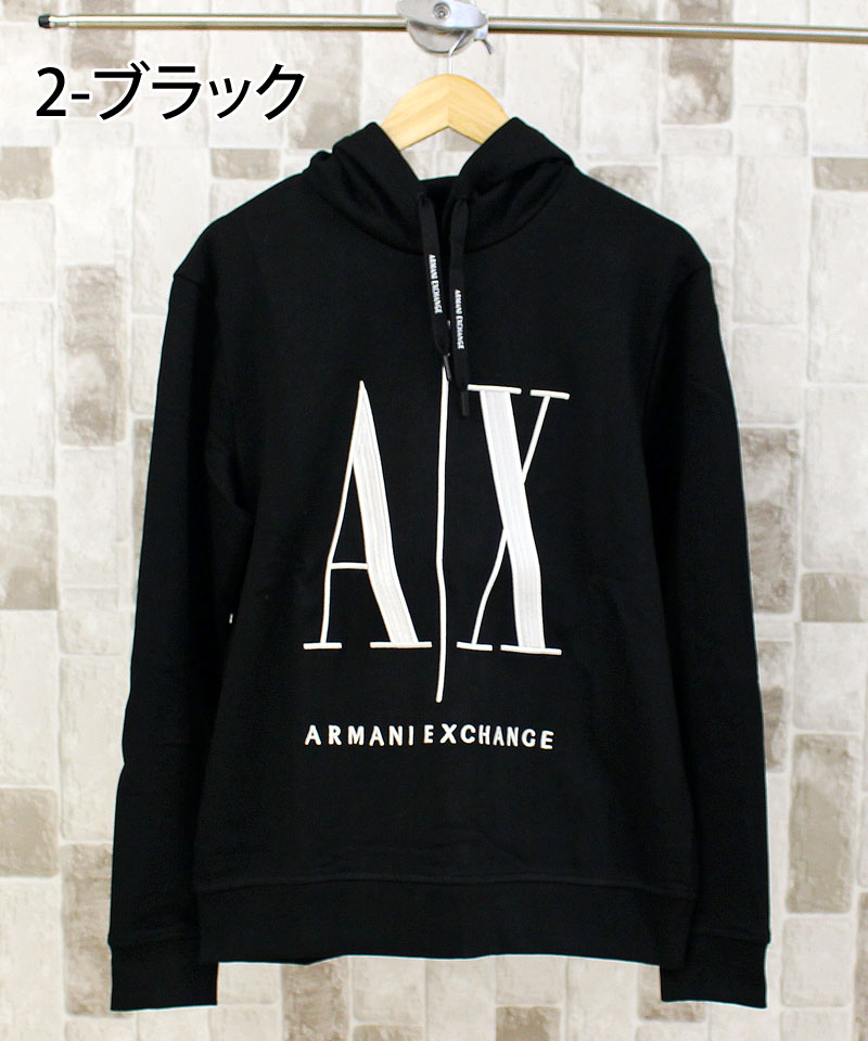 美品 ARMANI EXCHANGE アルマーニ パーカー スウェット　刺繍 ARMANI EXCHANGE アルマーニ エクスチェンジ パーカー トレーナー