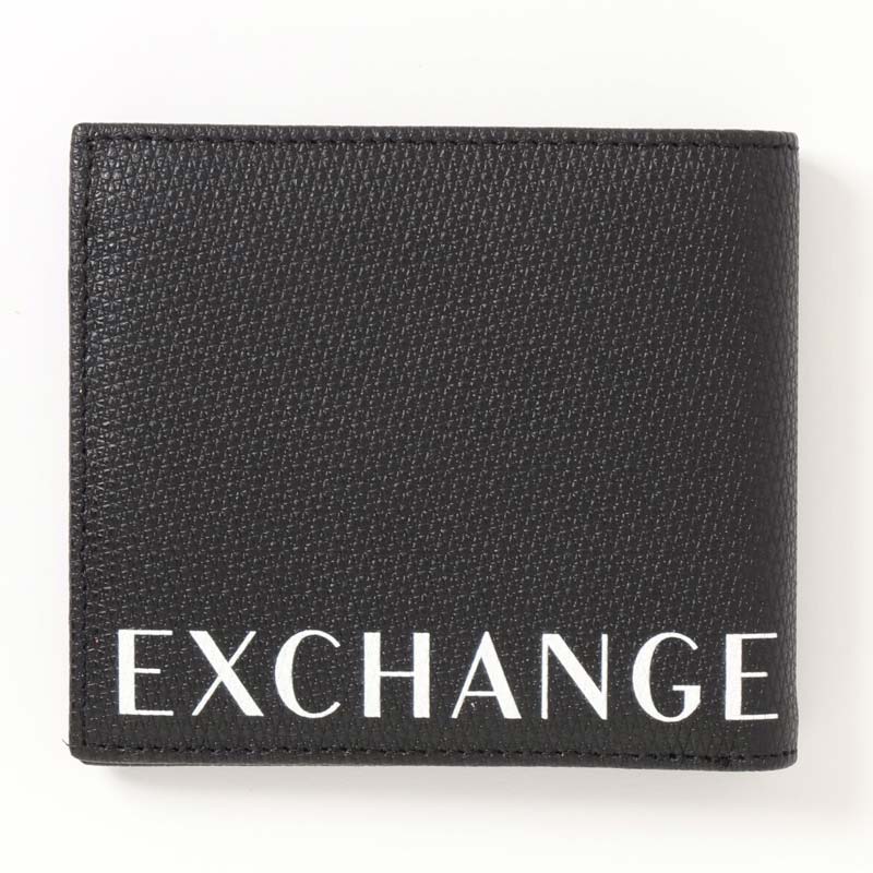 【新品未使用タグ付】A|X アルマーニ エクスチェンジ ロゴ 2つ折り長財布 ARMANI EXCHANGE 財布 「A|X アルマーニ エクスチェンジ