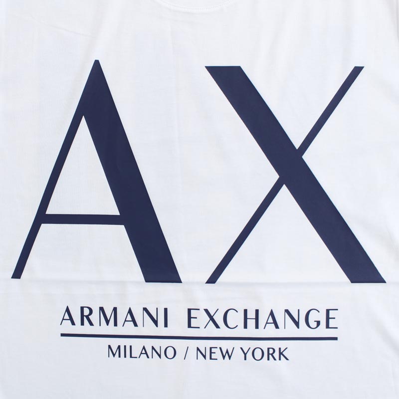 [A|X] コットンフロントAXロゴクルーネックTシャツ 2カラー AXロゴ 半袖クルーネックTシャツ | Armani Exchange