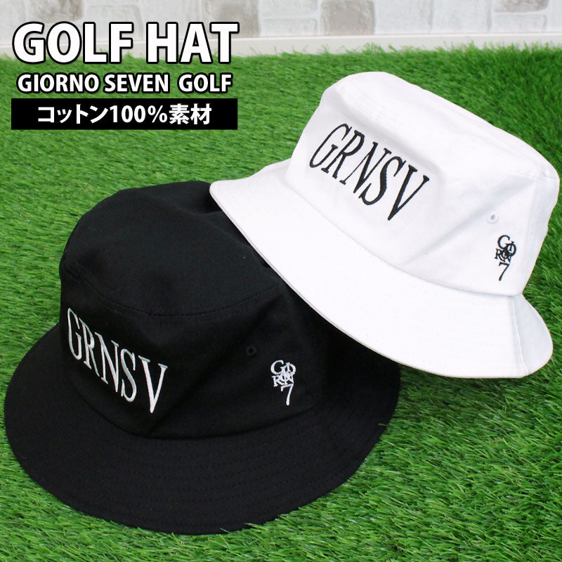 GIORNO SEVEN ジョルノセブン ゴルフ バケットハット ロゴ刺繍