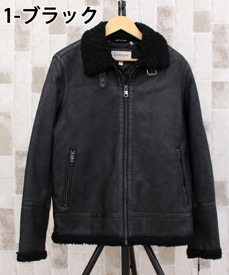 Calvin Klein カルバンクライン CK B-3 フェイクシアリングジャケット 