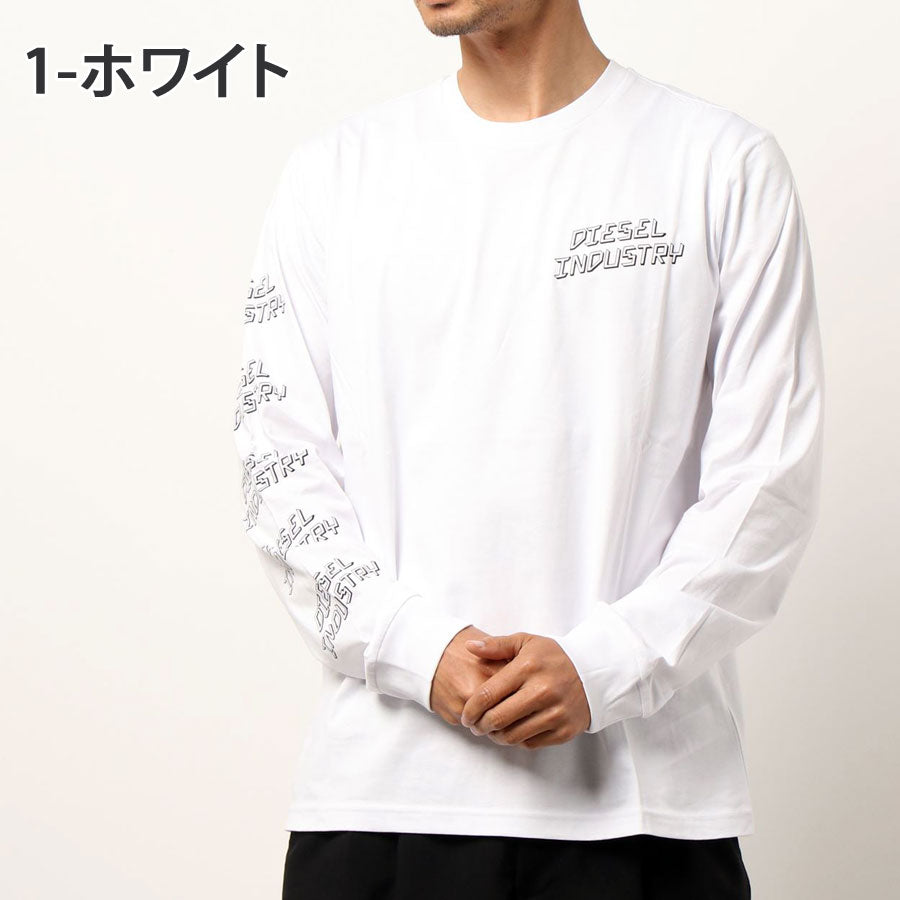 DIESEL ディーゼル アームプリント クルーネック 長袖Tシャツ – TopIsm