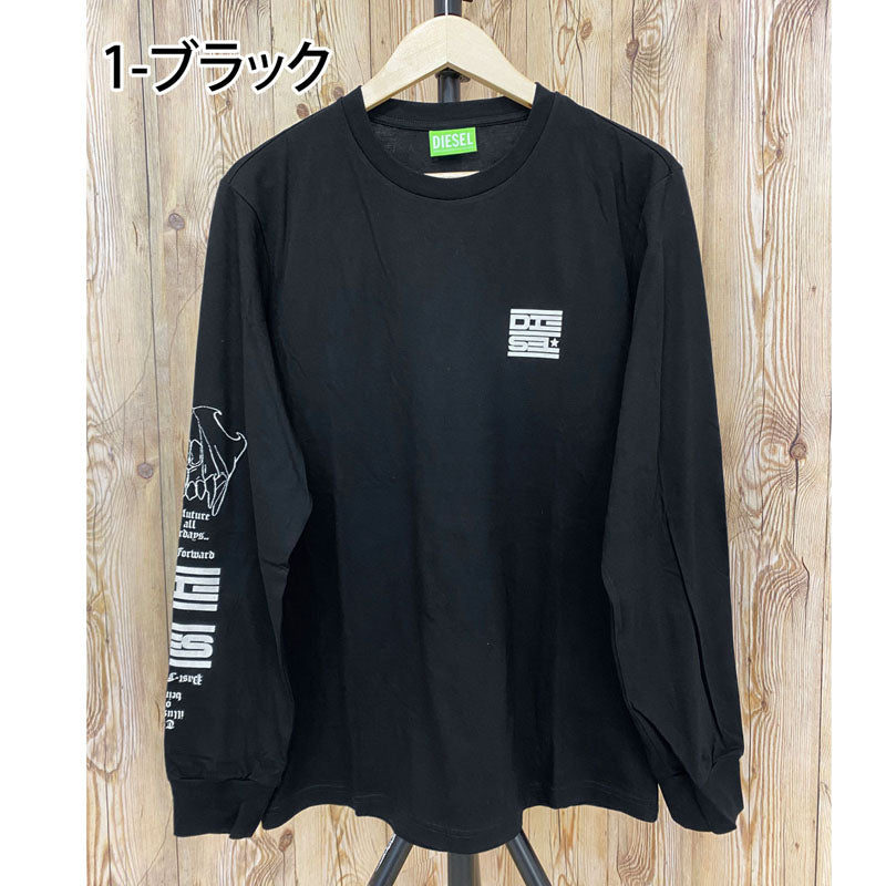 DIESEL ディーゼル メンズ Tシャツ 長袖Tシャツ ロングTシャツ クルー