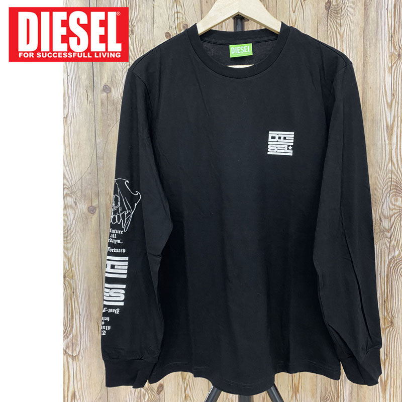 DIESEL ディーゼル メンズ Tシャツ 長袖Tシャツ ロングTシャツ クルー