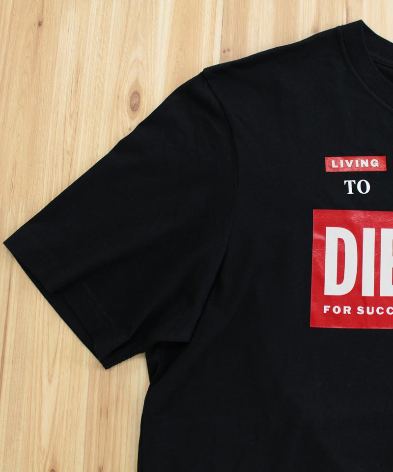 DIESEL ディーゼル メンズ Tシャツ 半袖 ロゴ フォト プリントT