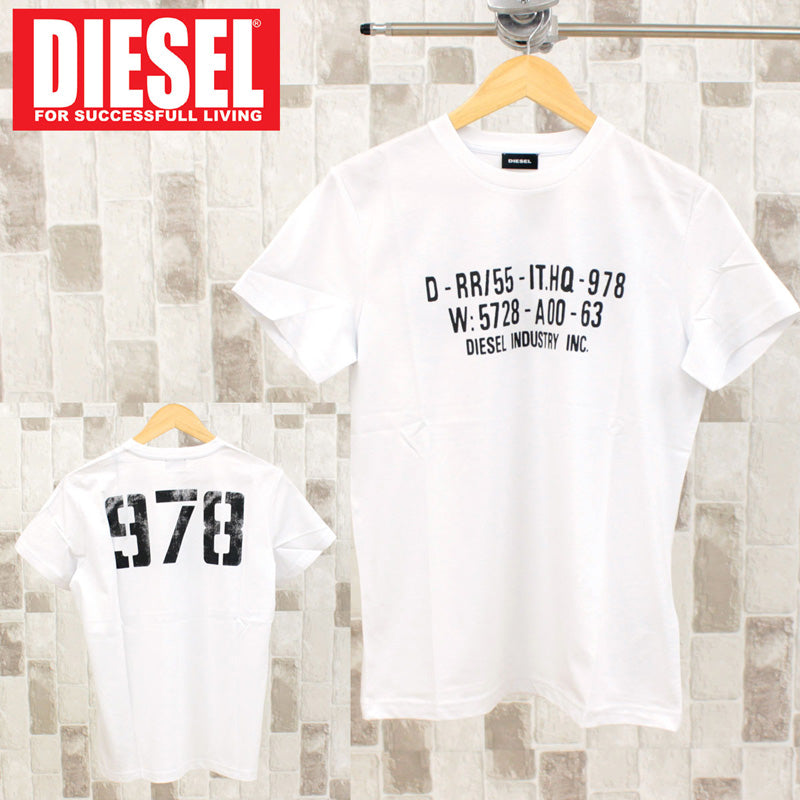 【関送無料】 Diesel Diegos クールネック ロゴ Tシャツ diesel-088_01.jpg