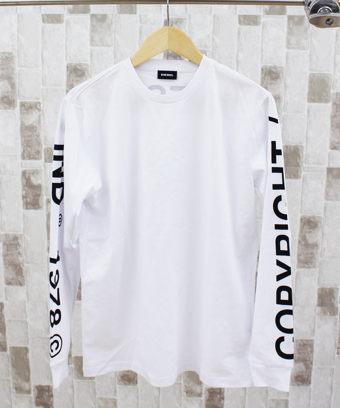 DIESEL ディーゼル ロゴプリント Tシャツ カットソー 長袖 T